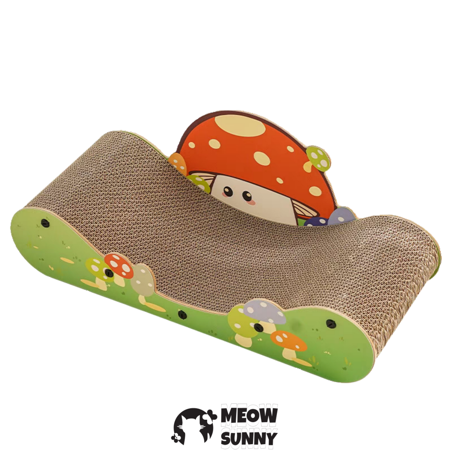 Length 60cm Grass Mushroom Green Cat Scratching Board