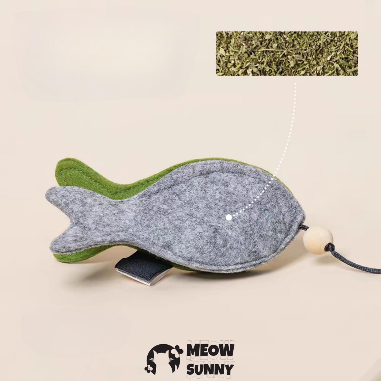 Outward Hound Tail Teaser with Catnip Cat Teaser Toy