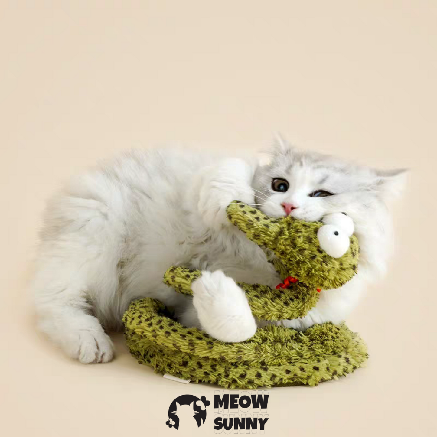 Green Dancing Hunting Snake Cat Teaser Toys