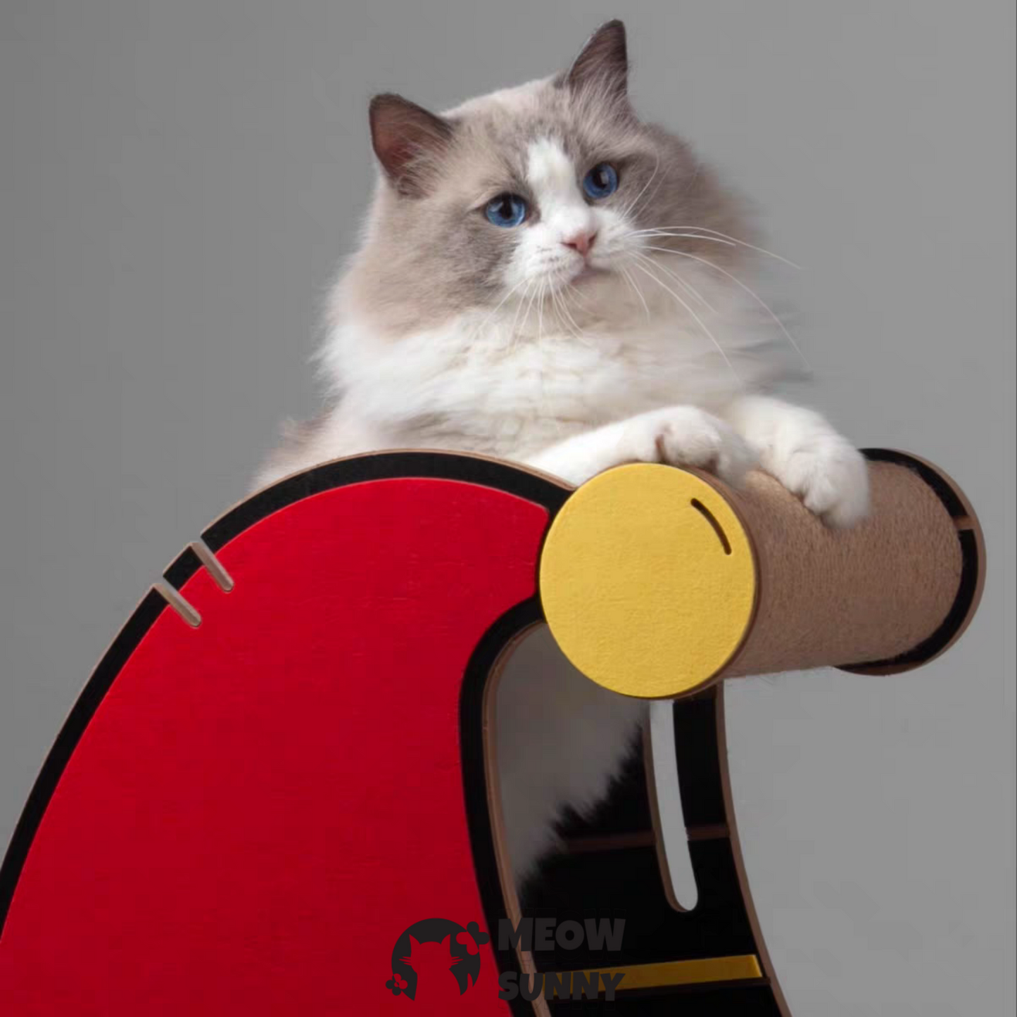 Christmas Hat Slanted Paper Box Cat Scratching Board