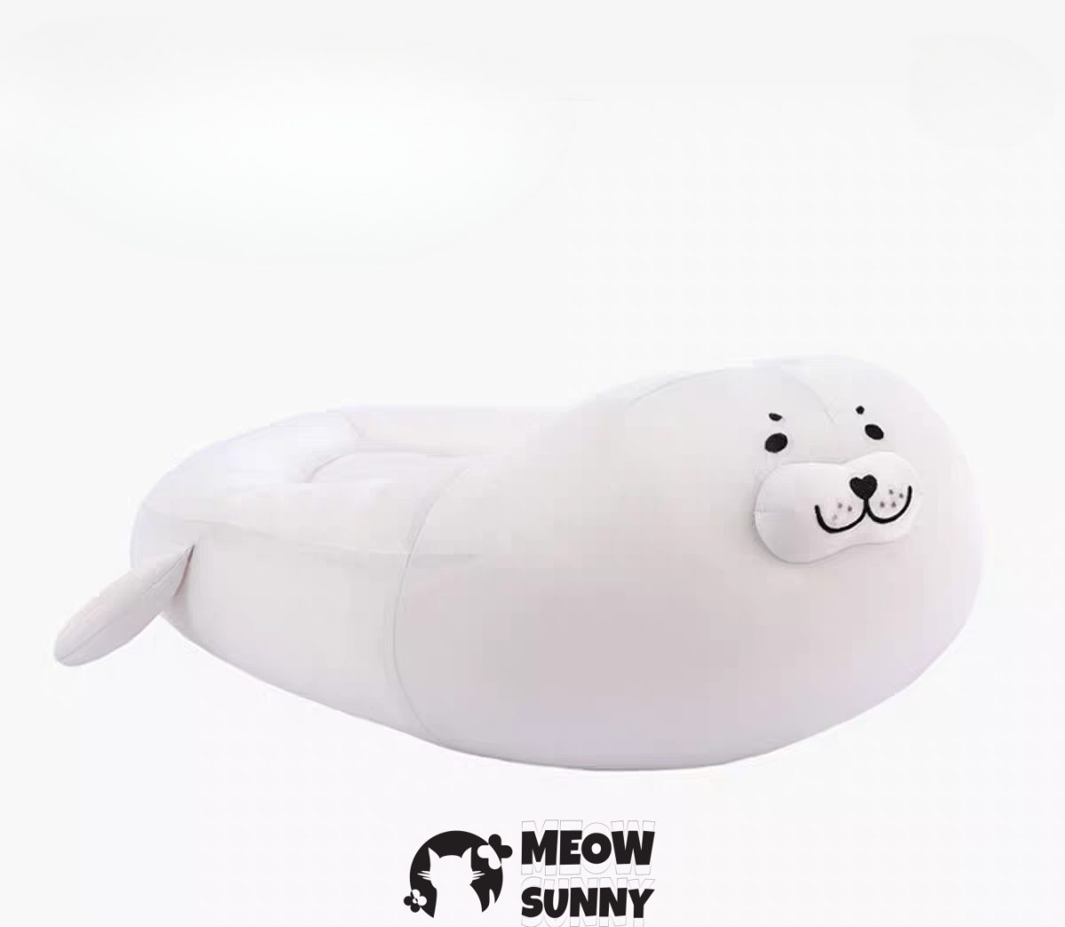 White Seal Stylish Cuddler Summer Cooling Ice Pad Semi-Enclosed Washable Cat Bed, Medium