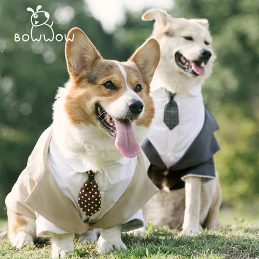 Dog suit dress tuxedo big dog wedding suit