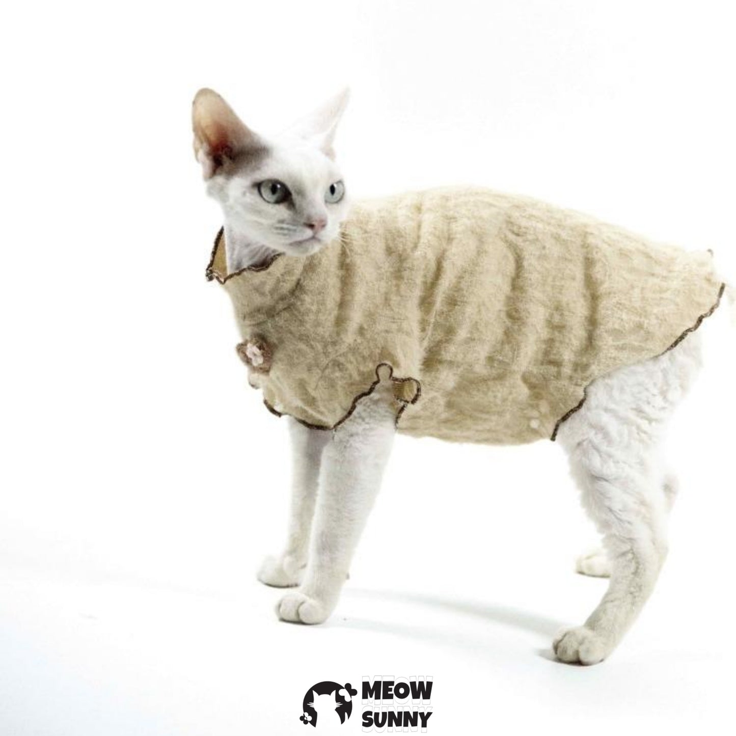 Pet Cat Wool Lady Breathable Soft Skin-friendly Lace Vest