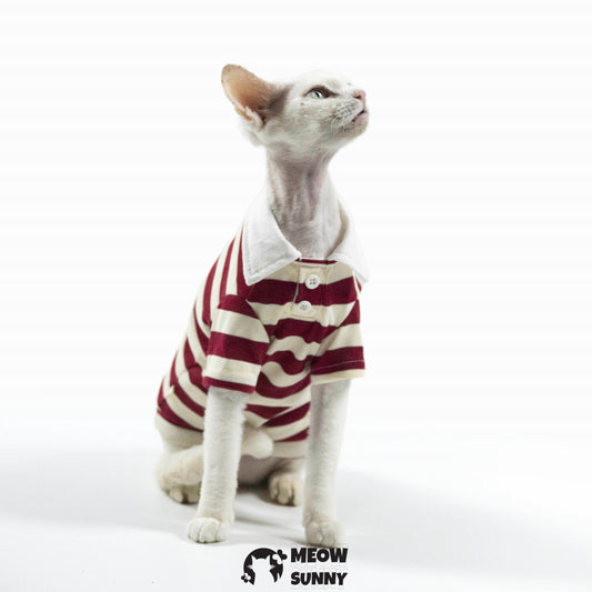 Fashion Striped Dog & Cat Hoodie, Small