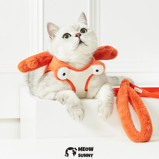 Crab shape Cat&dog Harness/Bungee Leash