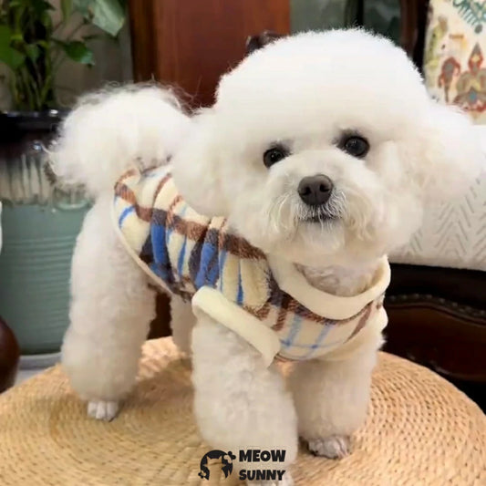 New Autumn/Winter Collection: Thickened, fleece-lined vest for small dogs.