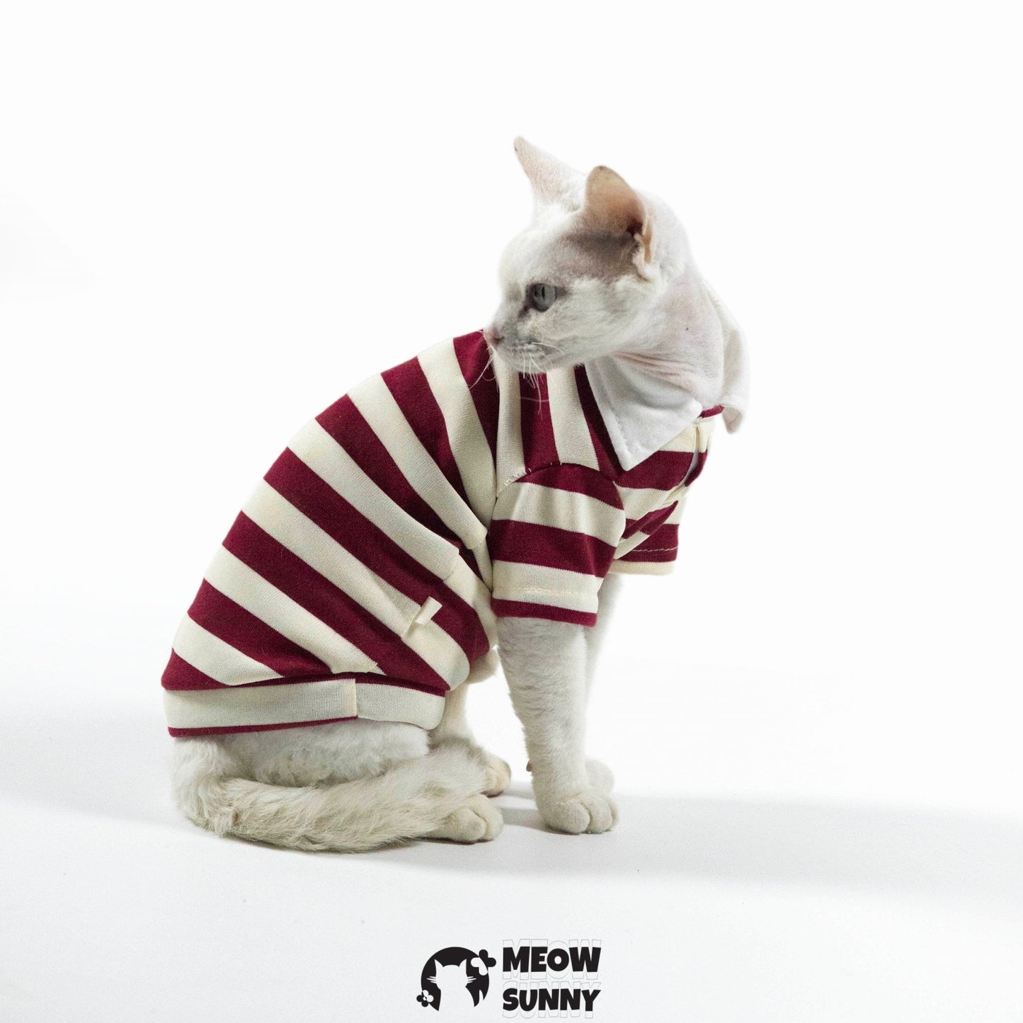 Fashion Striped Dog & Cat Hoodie, Small