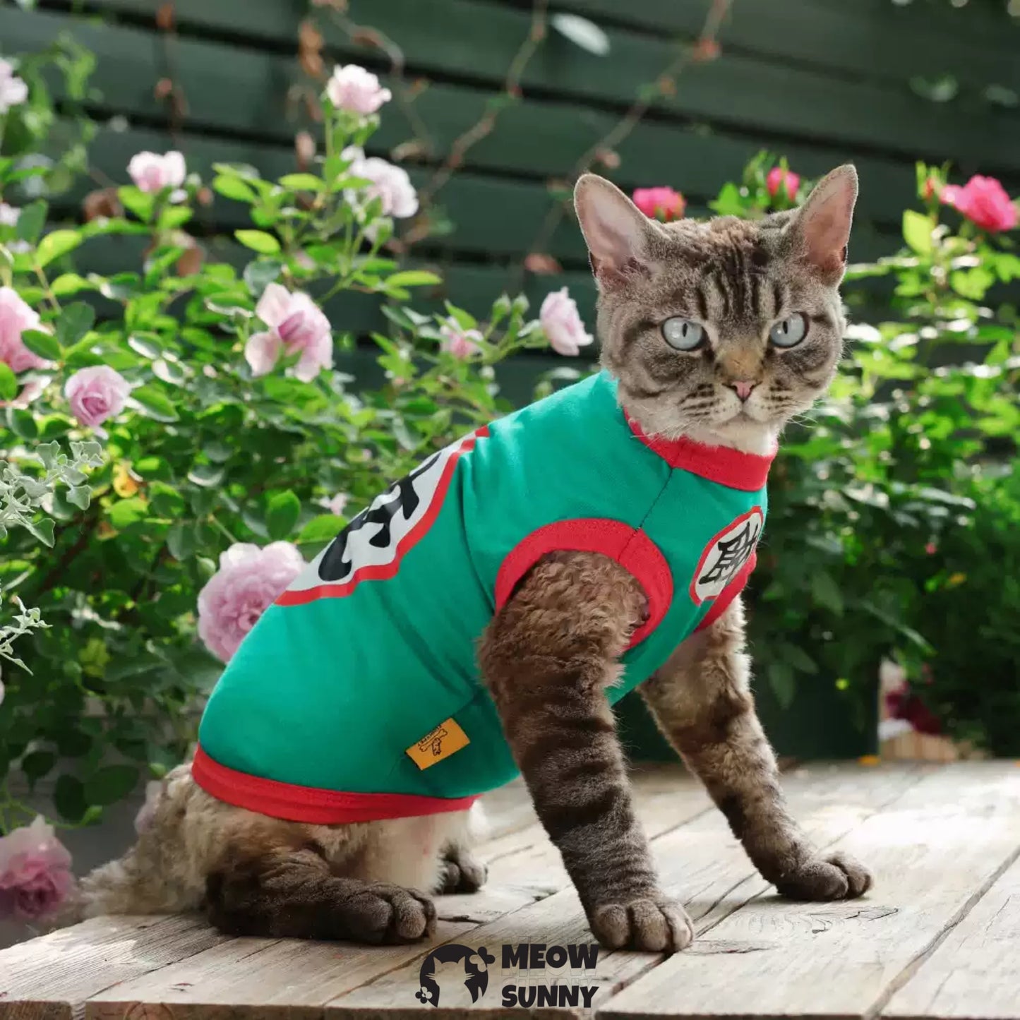 Summer thin cotton breathable cartoon cat vest