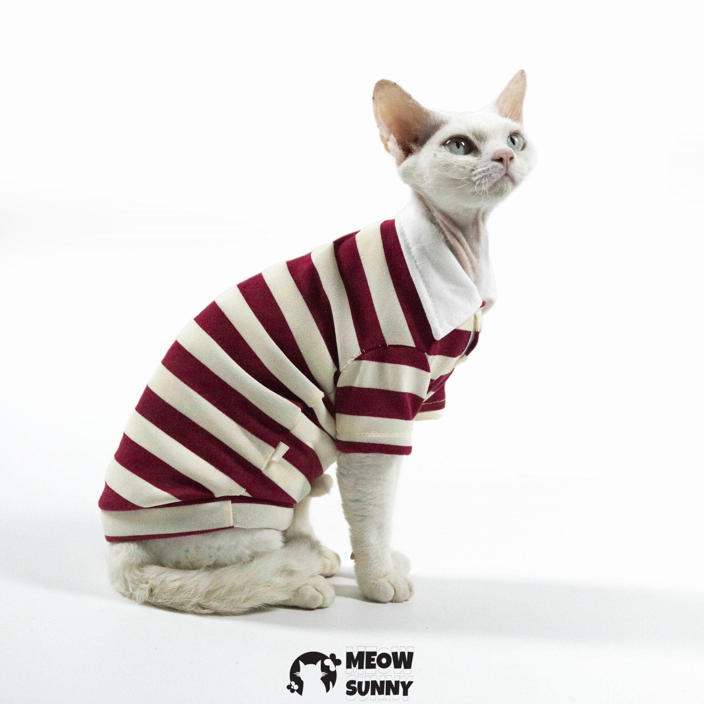 Fashion Striped Dog & Cat Hoodie, Small