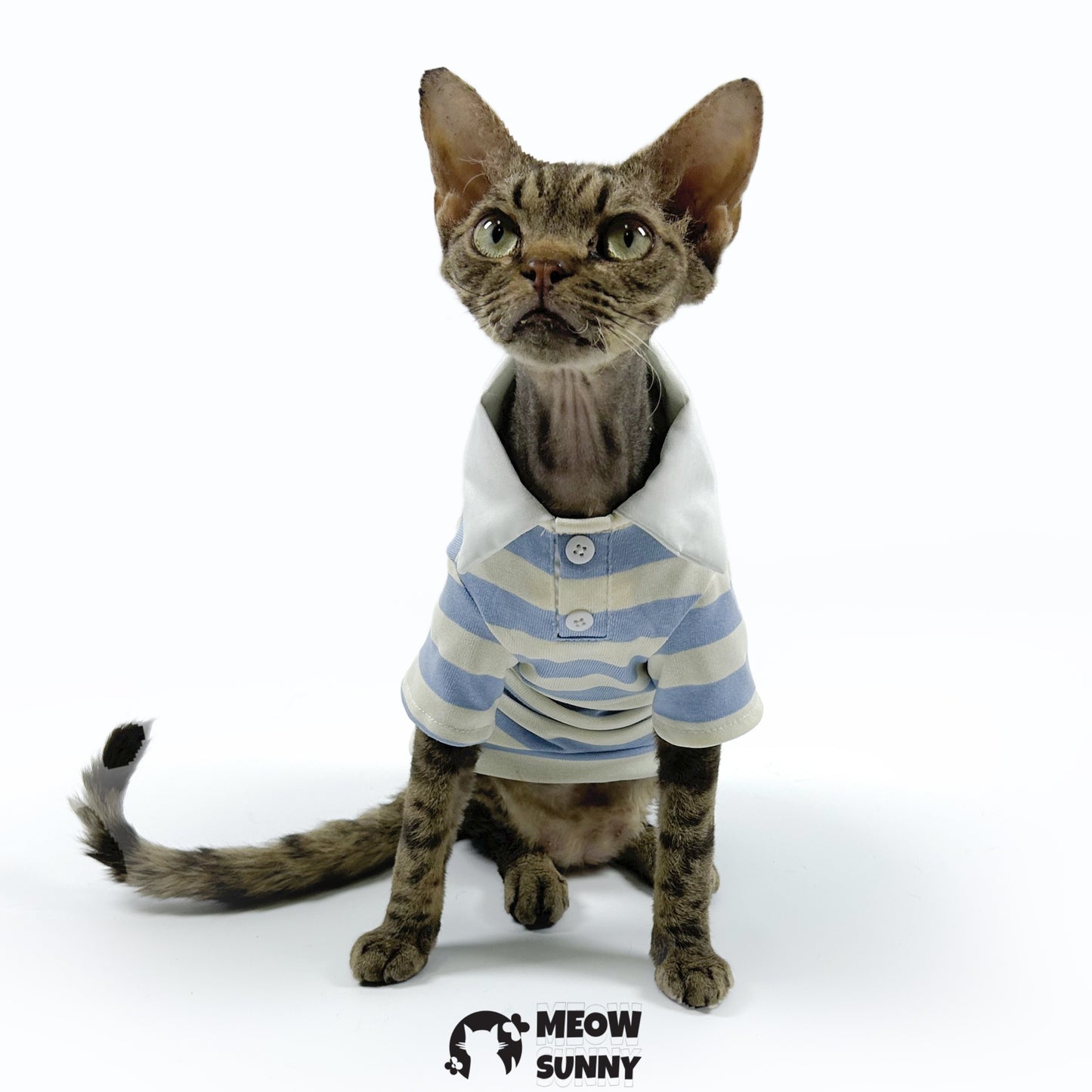 Fashion Striped Dog & Cat Hoodie, Small