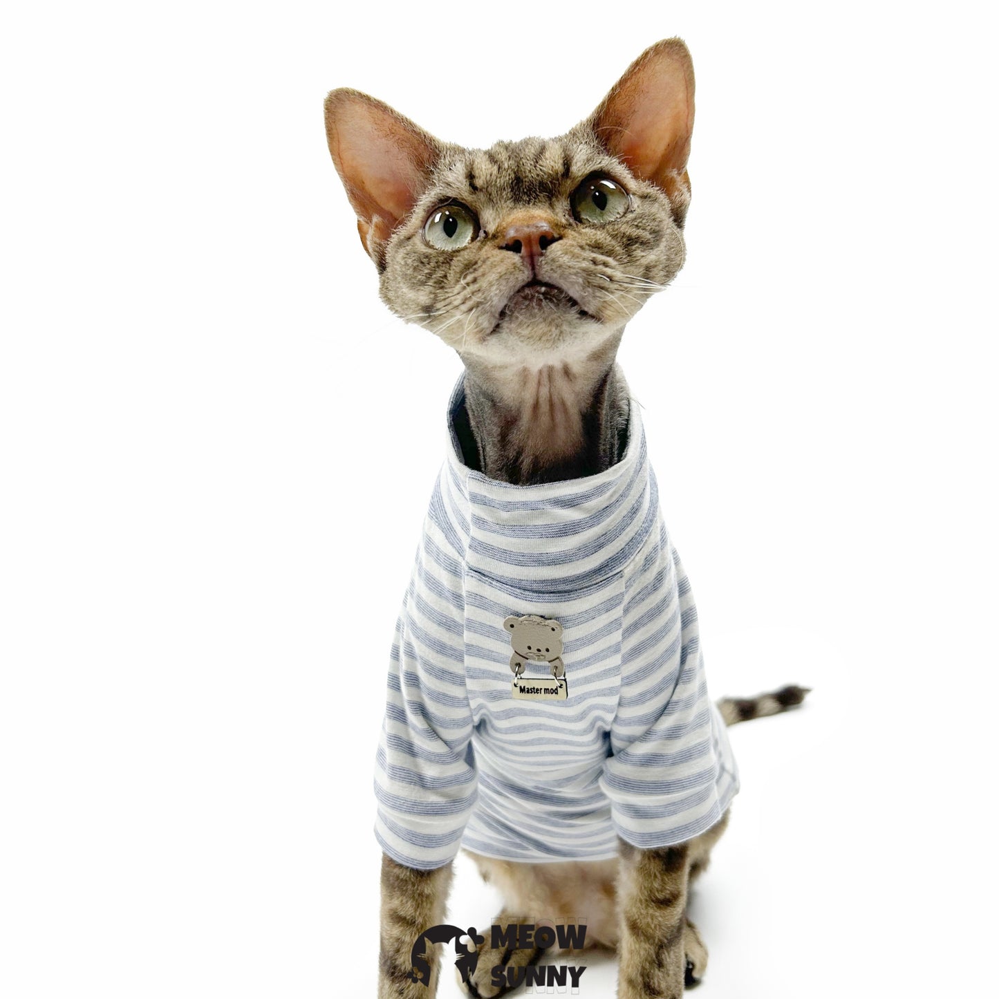 Fashion Ribbed Dog & Cat T-Shirt, Gray, Small