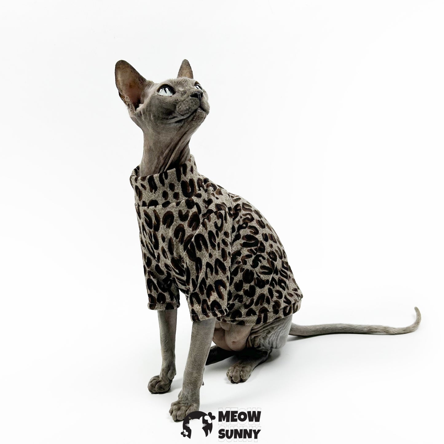 Leopard Print Thin Pet Cat & Dog Bottoming Shirt Trendy And Cool