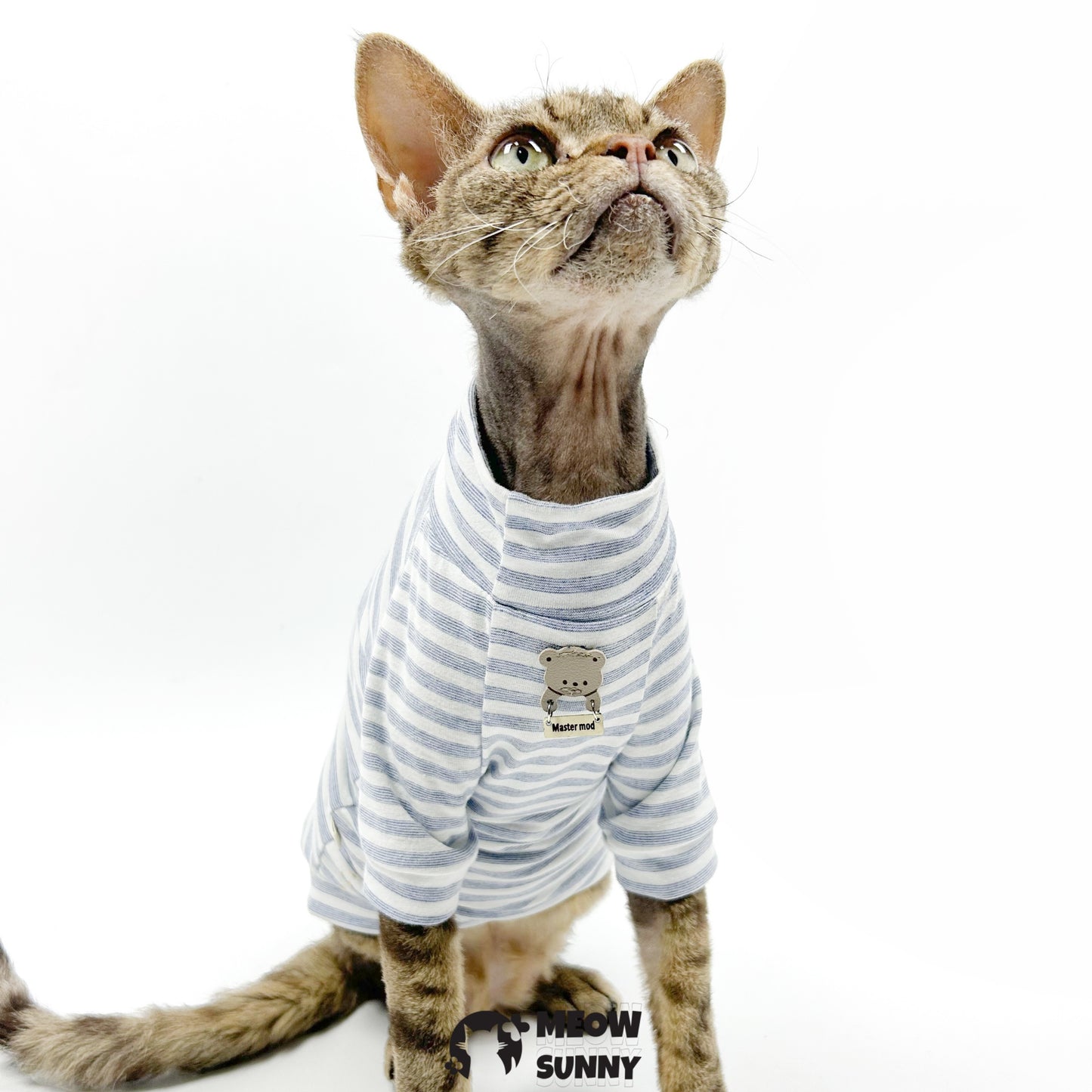 Fashion Ribbed Dog & Cat T-Shirt, Gray, Small