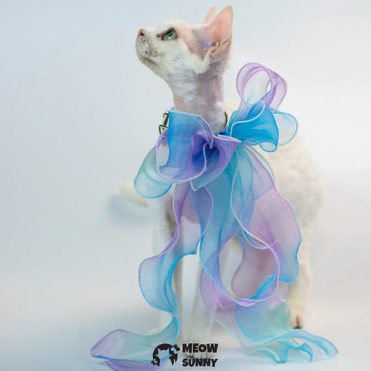 Colorful Bow Tie Cat & Dog Party Collar