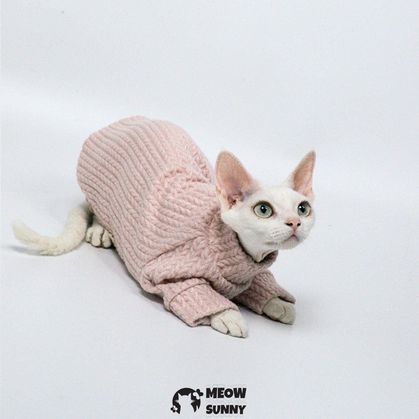 Wove Pet Cat  Knitted Sweater,Pink