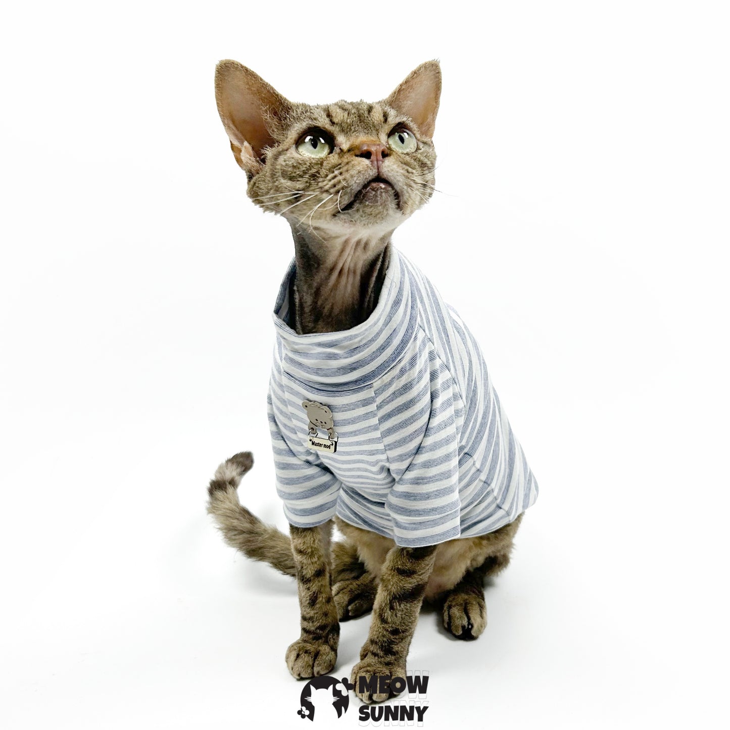 Fashion Ribbed Dog & Cat T-Shirt, Gray, Small