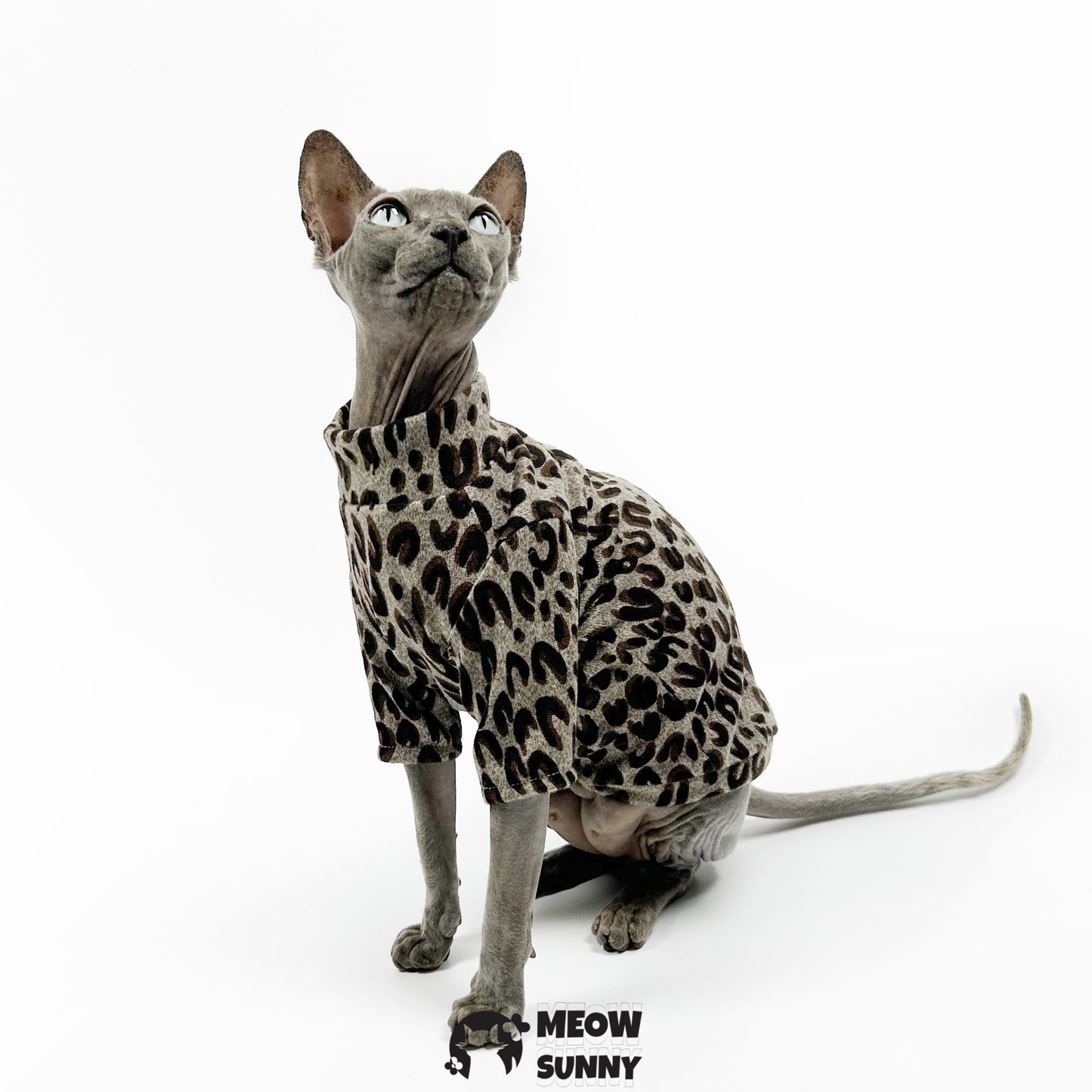 Leopard Print Thin Pet Cat & Dog Bottoming Shirt Trendy And Cool