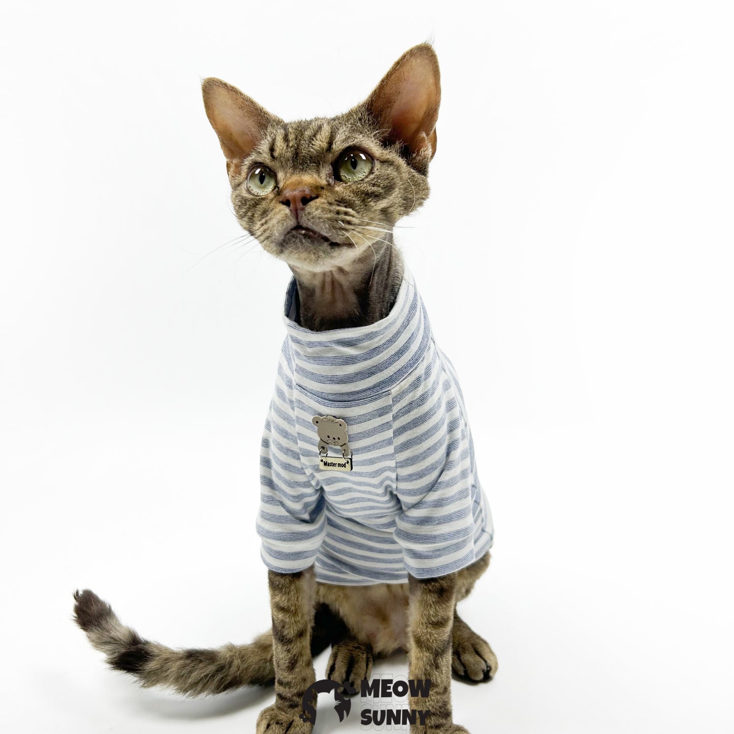 Fashion Ribbed Dog & Cat T-Shirt, Gray, Small