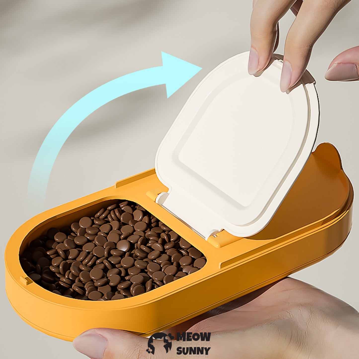 Pet Bowl 2-in-1 Water Bottle Food Container