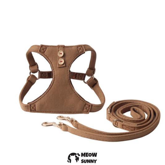Dogs & Cats Soft Fabric Adjustable Comfortable Fit Vest Dog Harness