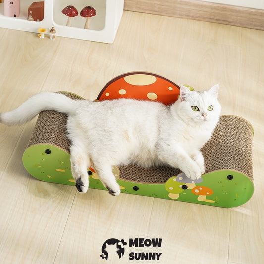 Length 60cm Grass Mushroom Green Cat Scratching Board