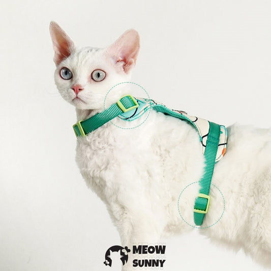 PetSafe Come with Me Kitty Nylon Cat Harness & Bungee Leash