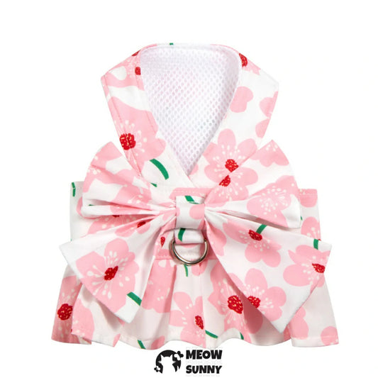 Breathable Summer Cotton Floral Print Spaghetti Strap Skirt