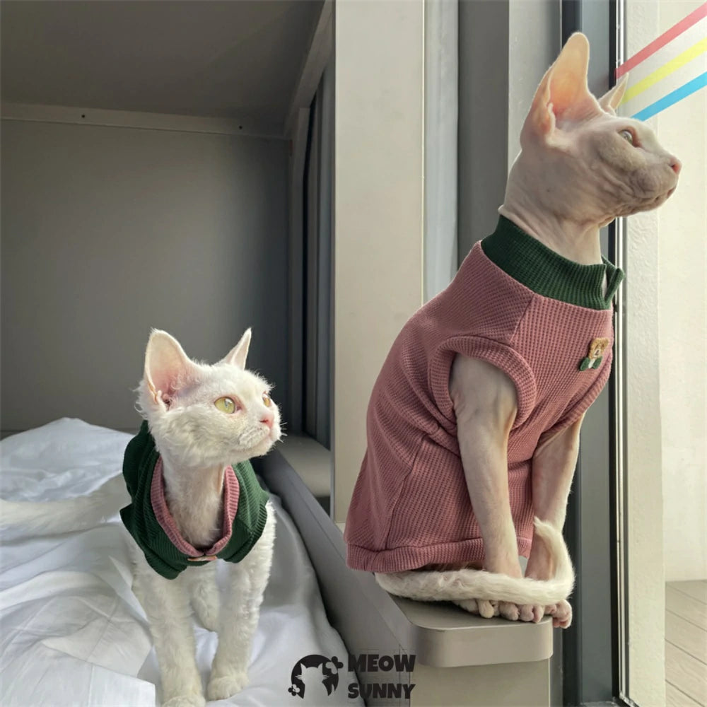 Breathable Summer Stretchable Pet Shirt for Cats