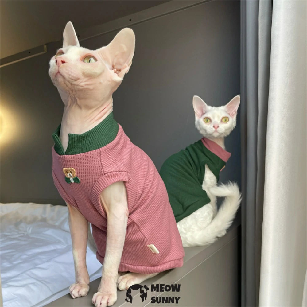 Breathable Summer Stretchable Pet Shirt for Cats