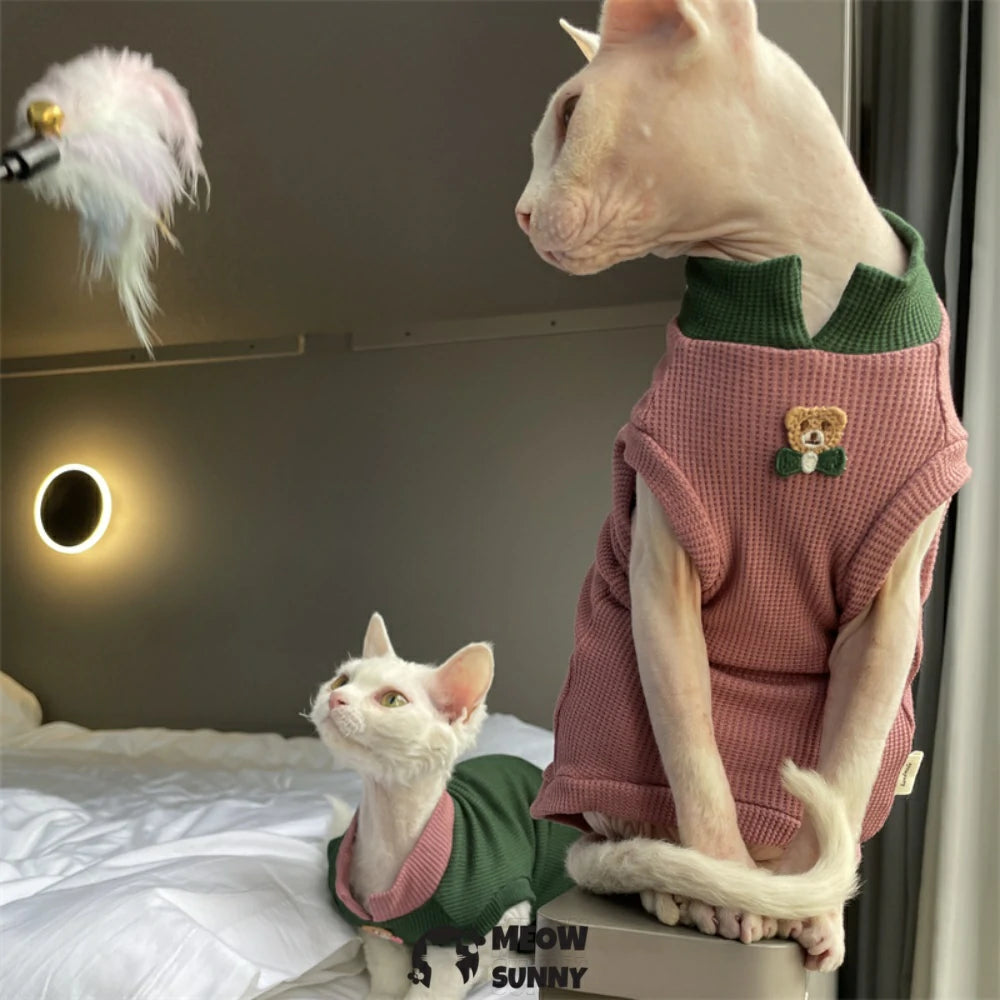 Breathable Summer Stretchable Pet Shirt for Cats