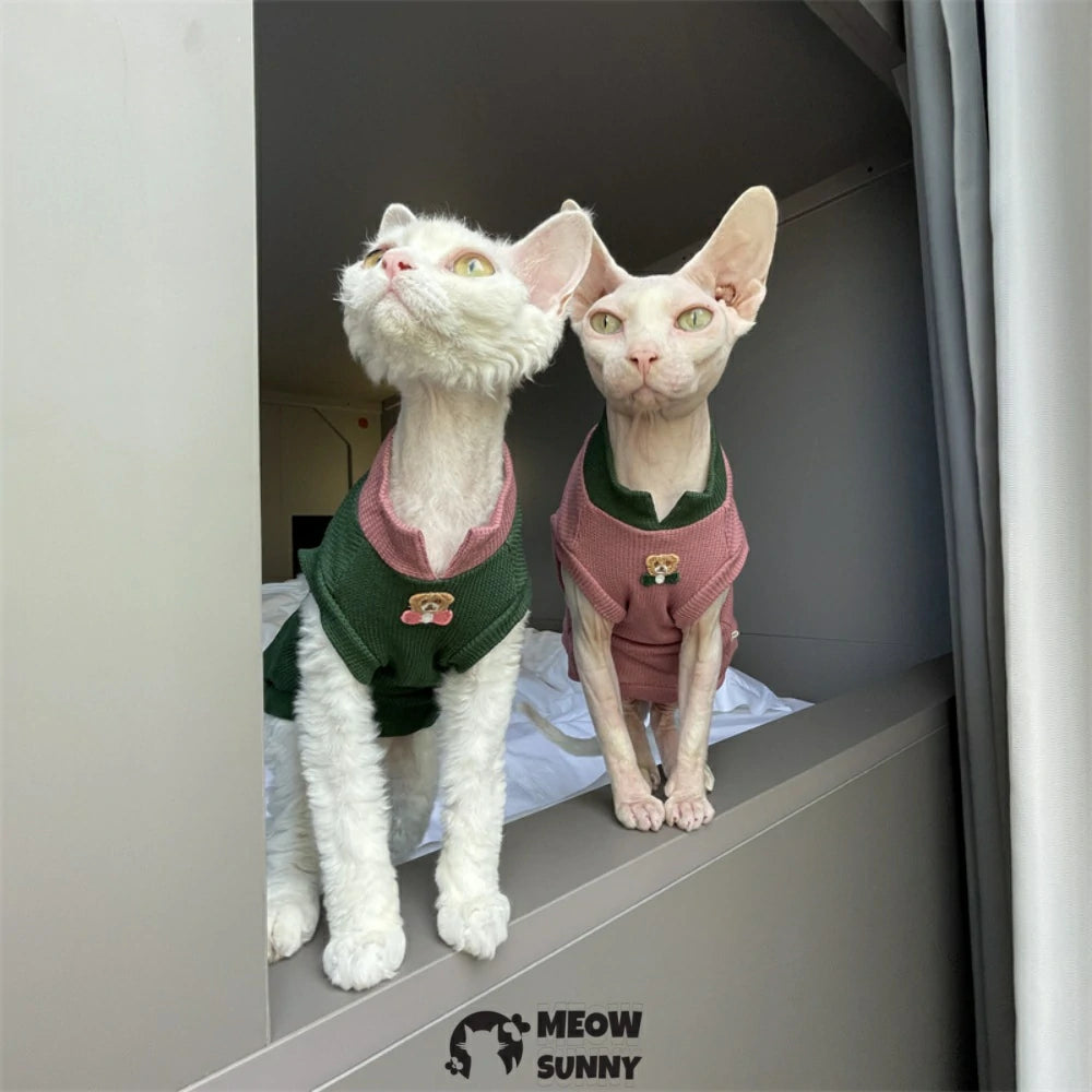 Breathable Summer Stretchable Pet Shirt for Cats