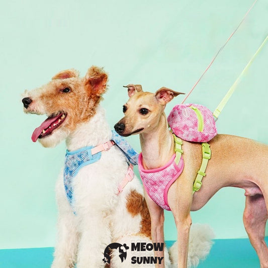 Nylon Dog Harnesses Tow Rope with Small Bag