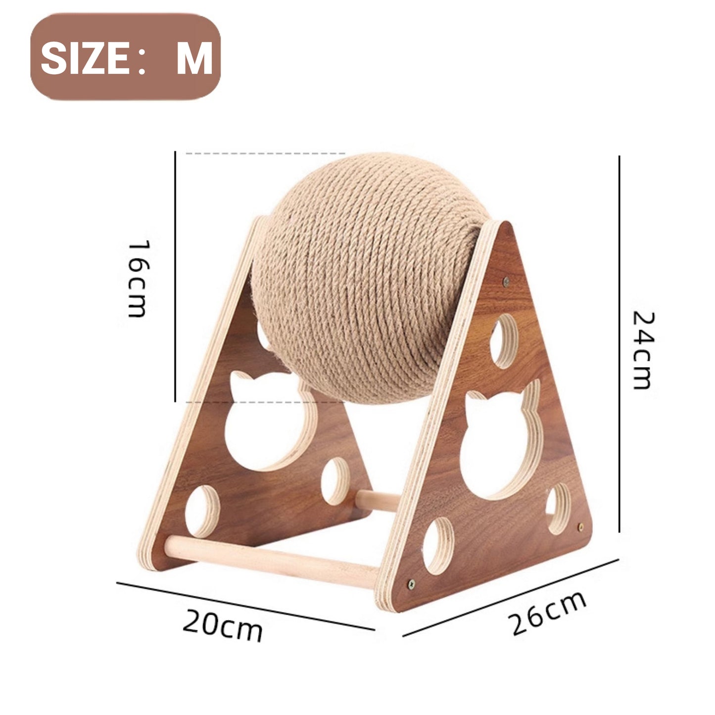 Cat Scratcher Toy-Cat Scratcher Ball Natural Sisal Cat Scratching Ball