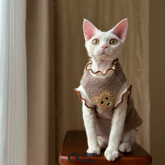 Cat clothes, double-sided fleece, warm and thickened vest/jacket for winter.