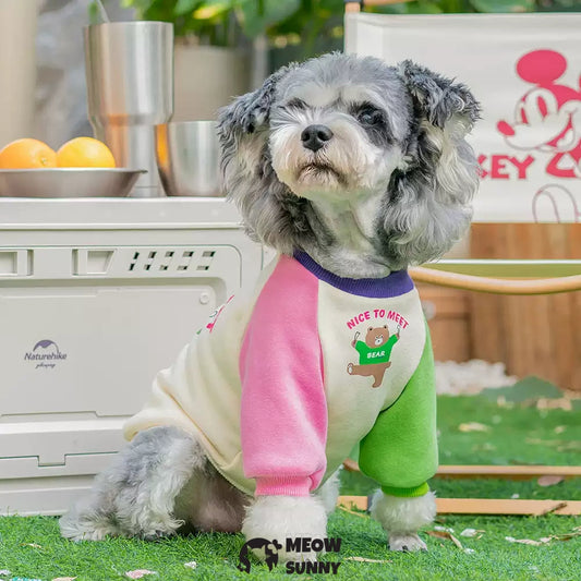 Colorful patchwork summer thin dog comfortable fashion T-shirt