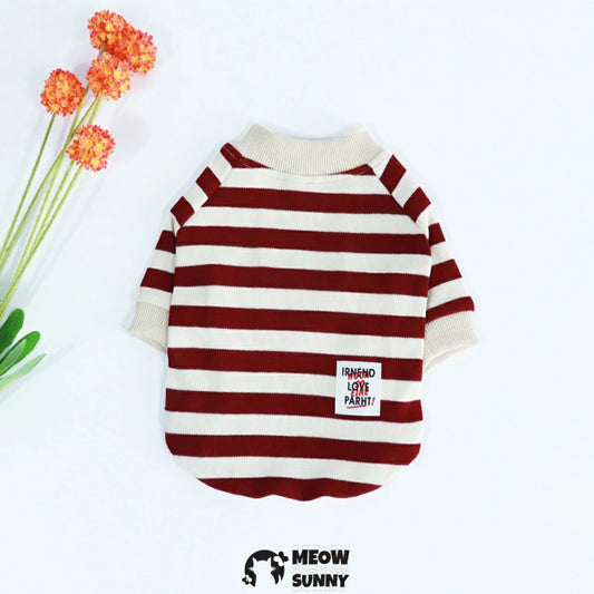 Corgi Clothes Cute Striped Comfortable Soft Vest