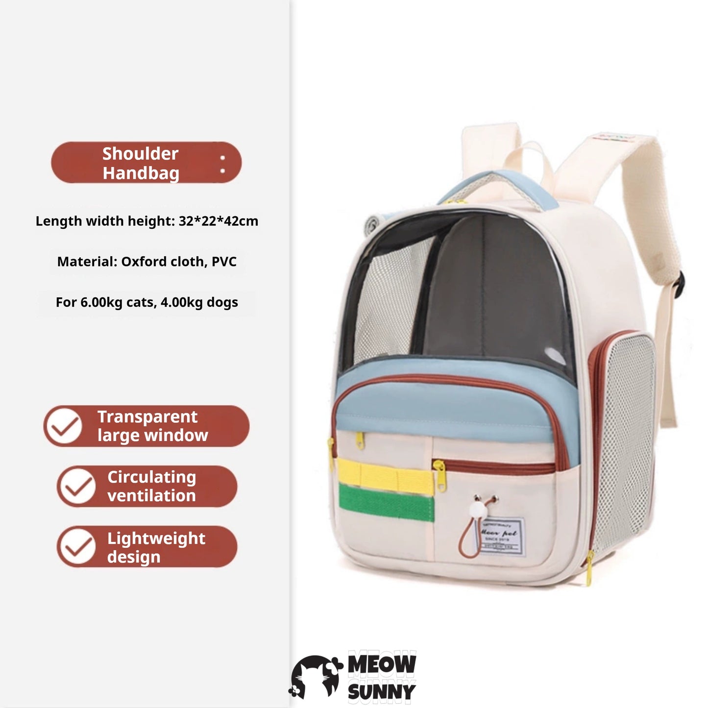 Fashion Deluxe Backpack Dog & Cat Carrier