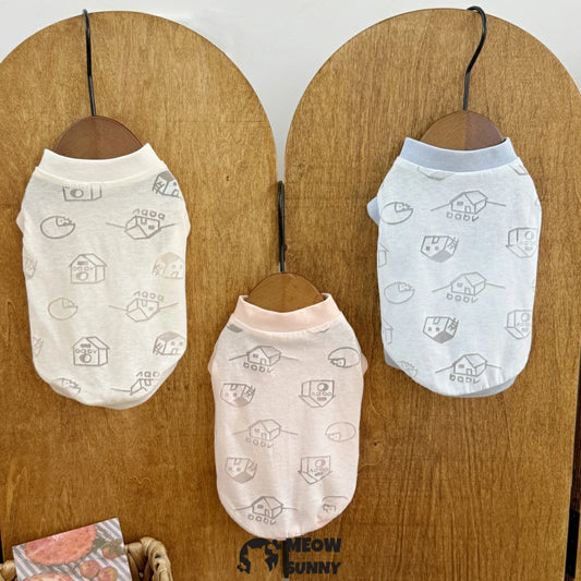 Devon cat clothes baby cotton vest