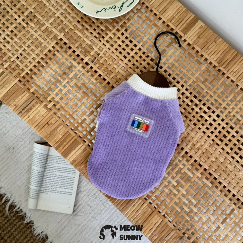 Devon cat clothes pure cotton corduroy warm