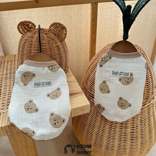 Devon cat clothes pure cotton soft breathable vest