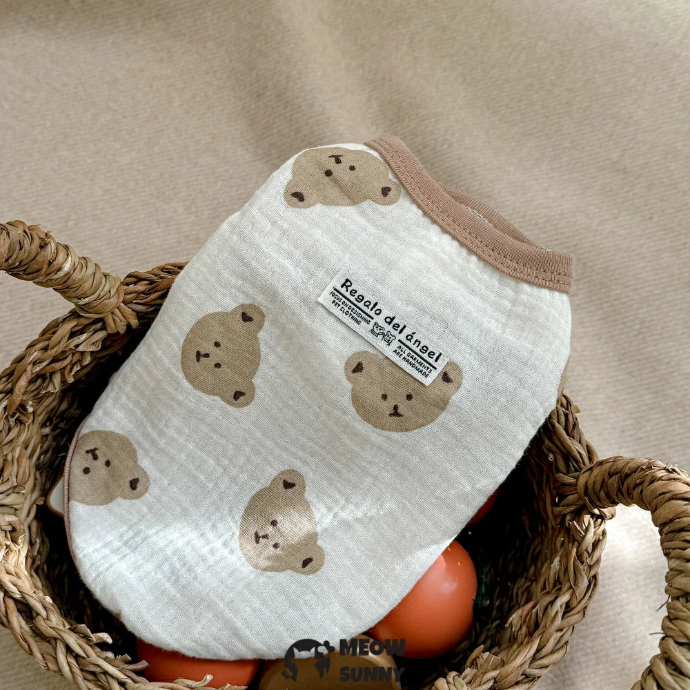 Devon cat clothes pure cotton soft breathable vest