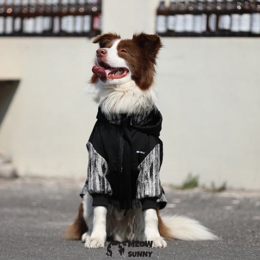 Black Hoodie Pullover Stylish Apparel for Large Medium Dogs 2-110lbs