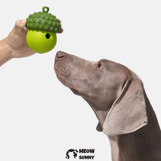 Dog Puzzle Toys Rubber Chew Toys（cute pine cones）