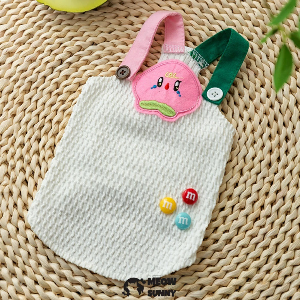 Dog Summer Shirt Cute Soft Puppy Vest Fruit Patch Pet Sleeveless T-Shirt
