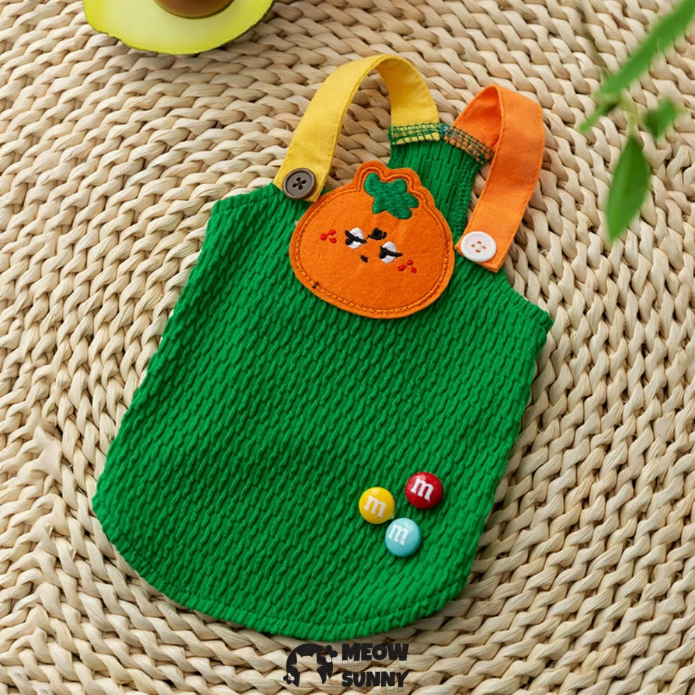 Dog Summer Shirt Cute Soft Puppy Vest Fruit Patch Pet Sleeveless T-Shirt