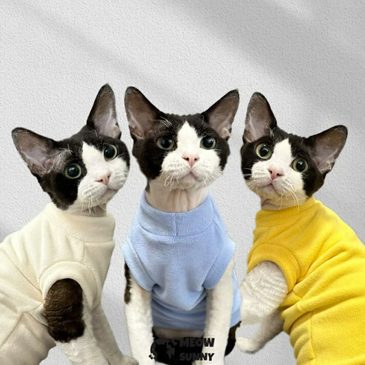 Double-sided velvet and thickened cat clothes for winter warmth