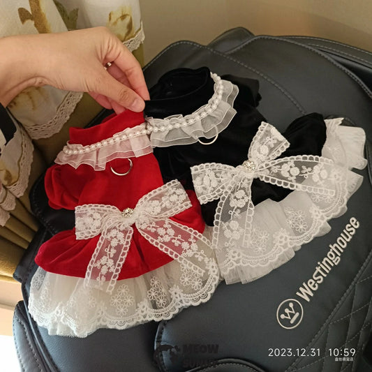 Dress Skirt Pet Dog Clothes Wedding Wedding Dress Princess Dress