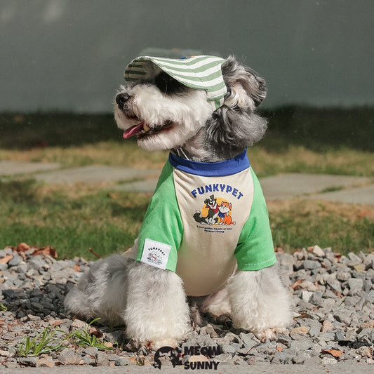FUNKYPET cartoon pattern summer thin dog comfortable fashion T-shirt