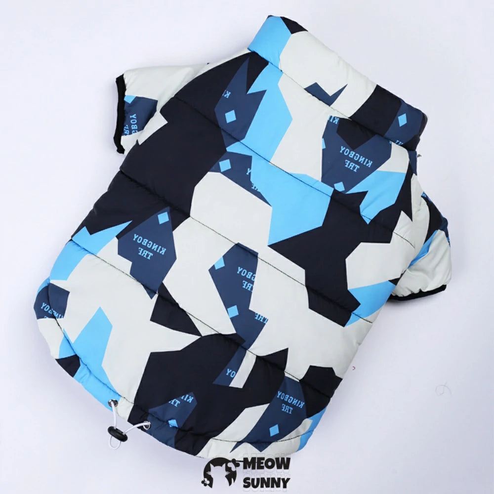 French Bulldog Clothes Camouflage Multicolor Winter Cotton Jacket