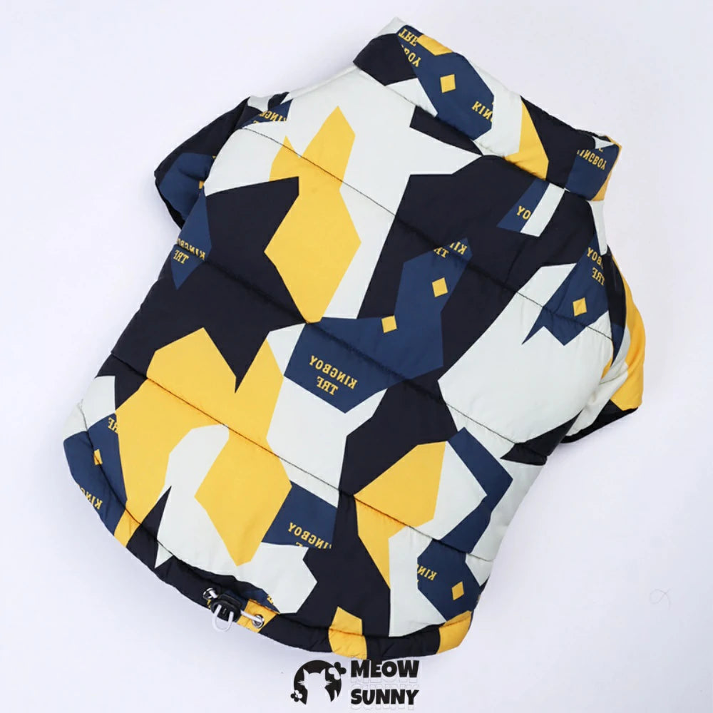 French Bulldog Clothes Camouflage Multicolor Winter Cotton Jacket